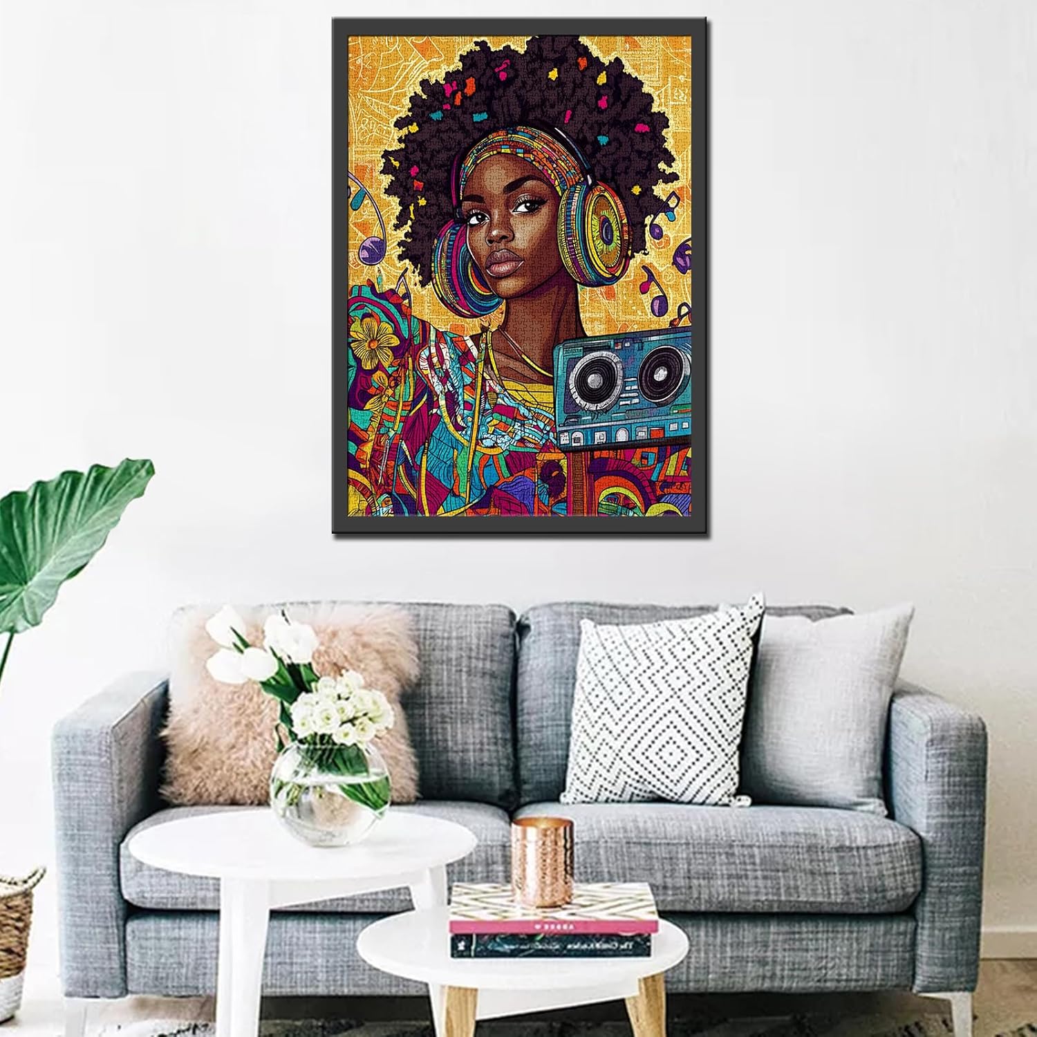 Rock and Roll Girl 1000-Piece Artistic Jigsaw Puzzle Rock and Roll Girl 1000-Piece Artistic Jigsaw Puzzle - Image 2