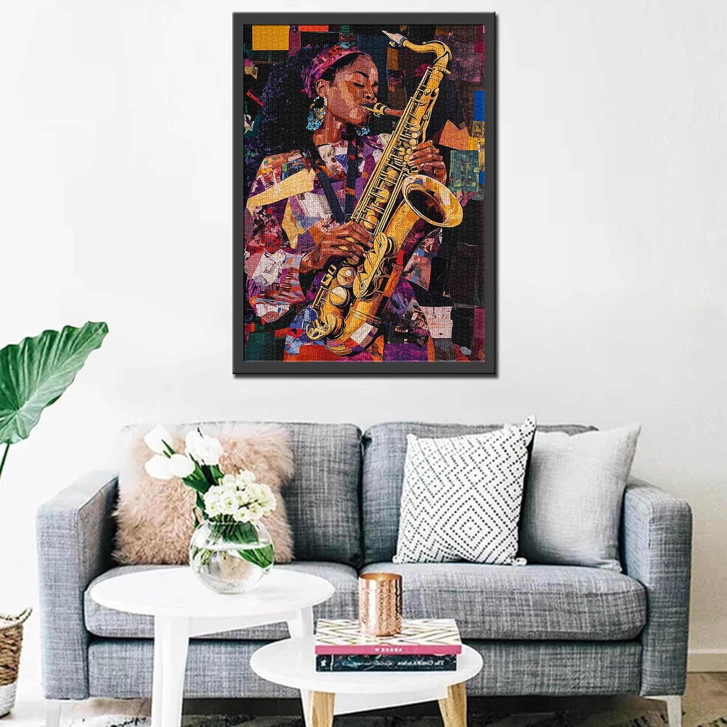 Rock & Roll Woman – Jazz Musician Art Jigsaw Puzzle Rock & Roll Woman - Jazz Musician Art Jigsaw Puzzle - Image 3