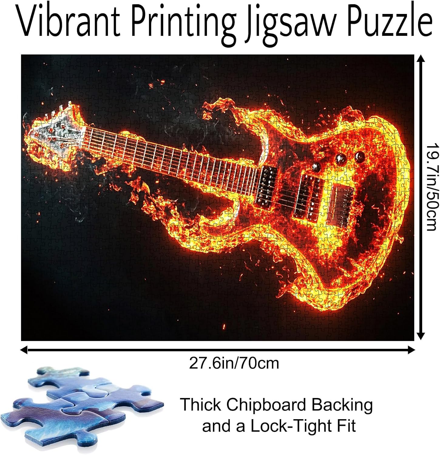 Rock and Roll Jigsaw Rumble: 1000-piece Electric Guitar Puzzle Rock and Roll Jigsaw Rumble: 1000-piece Electric Guitar Puzzle - Image 4