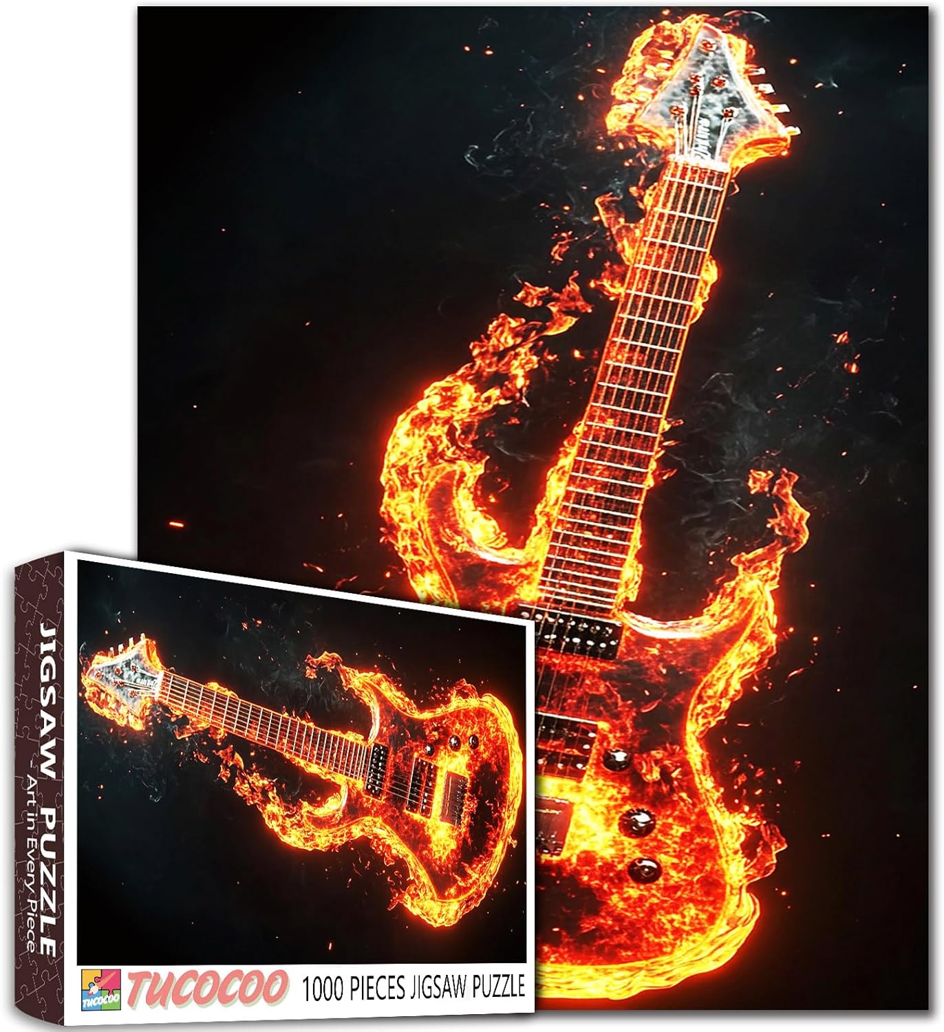 Rock and Roll Jigsaw Rumble: 1000-piece Electric Guitar Puzzle Rock and Roll Jigsaw Rumble: 1000-piece Electric Guitar Puzzle
