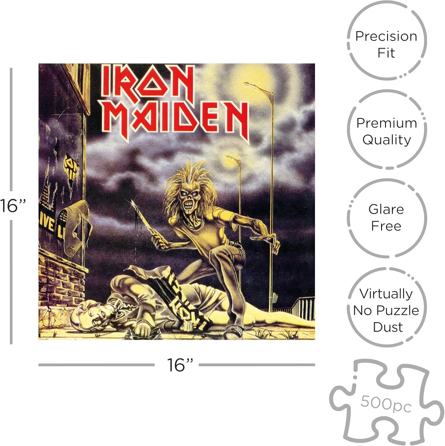 RockSaws – Iron Maiden Epic 500-piece Jigsaw Puzzle RockSaws - Iron Maiden Epic 500-piece Jigsaw Puzzle - Image 2