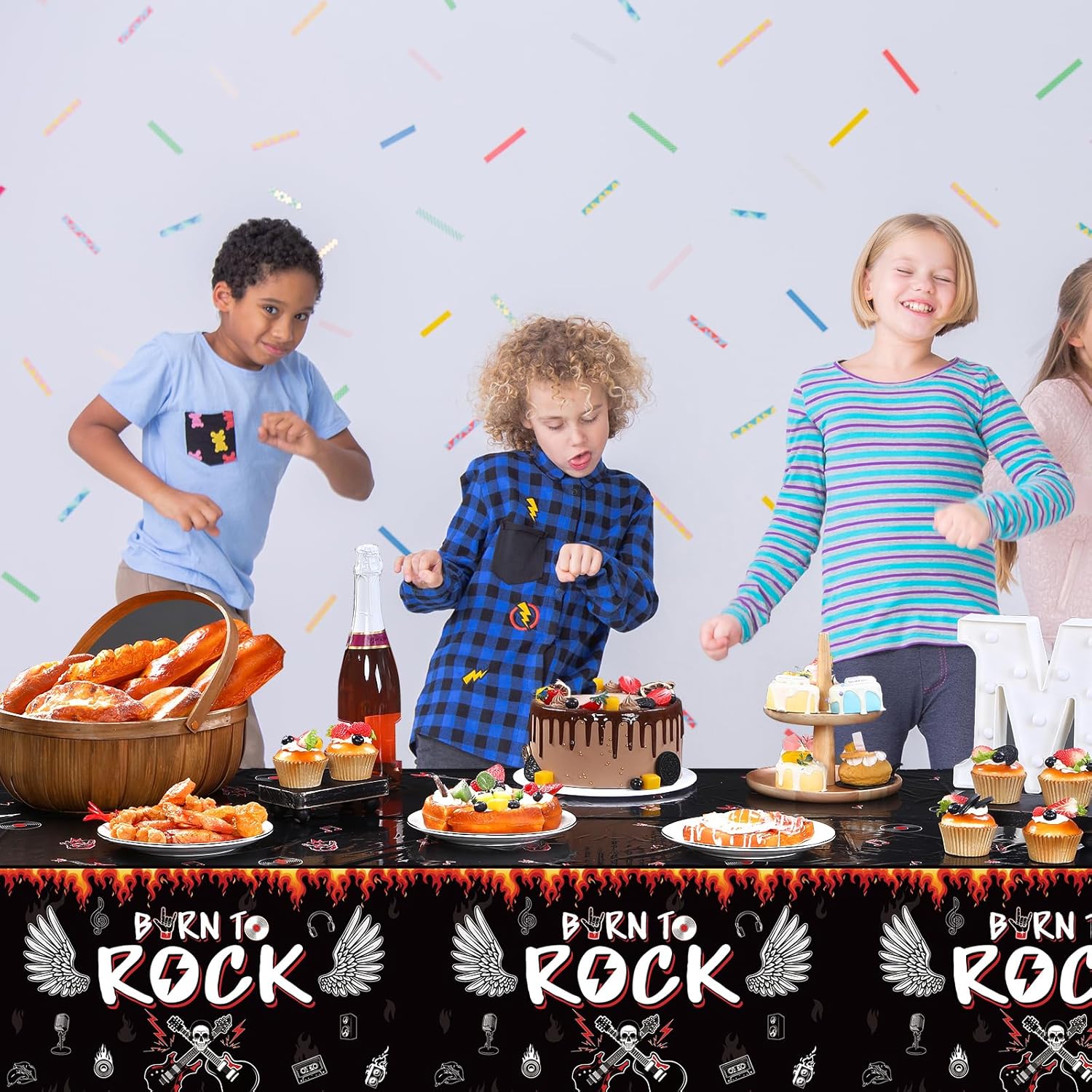 Tiamon’s Rockstar Party Tablecloths (Set of 3) Tiamon's Rockstar Party Tablecloths (Set of 3) - Image 6