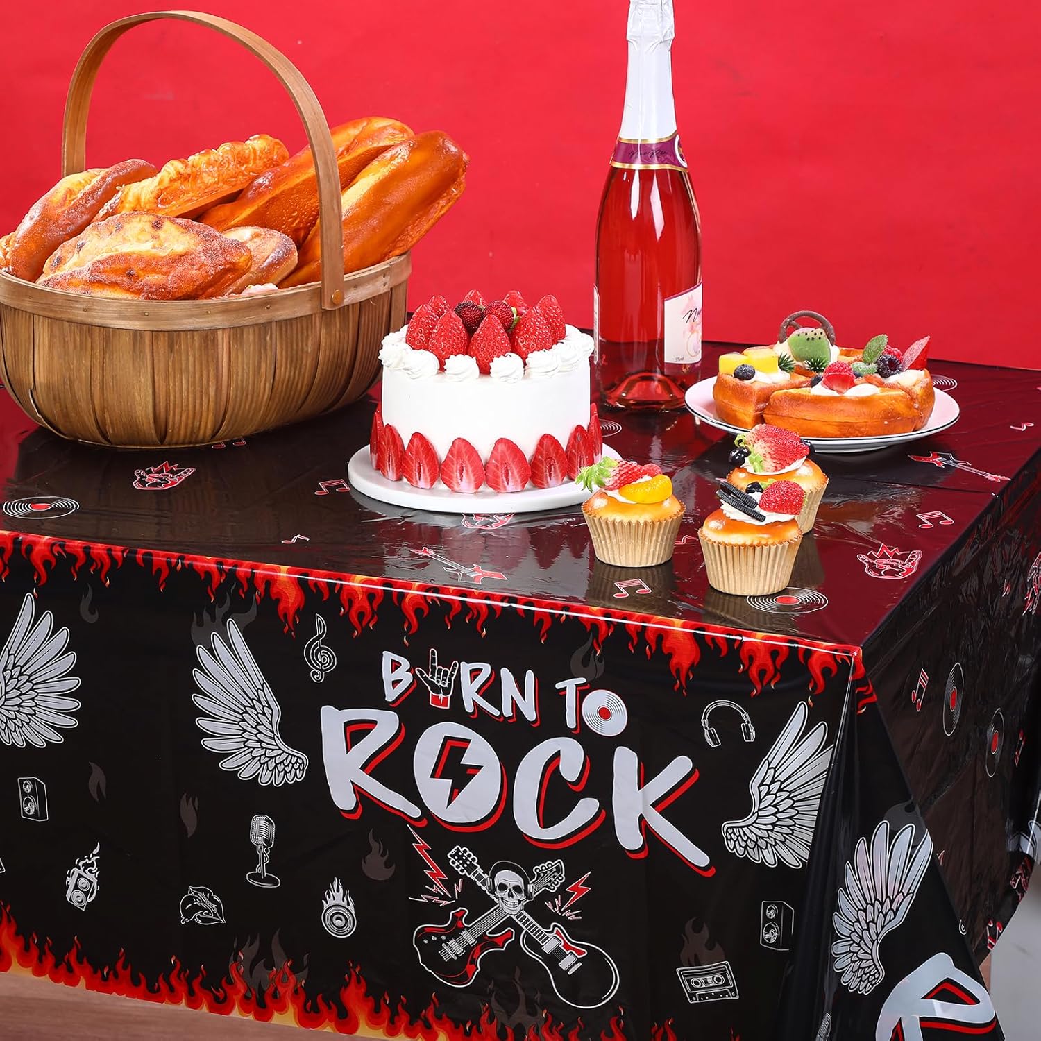 Tiamon’s Rockstar Party Tablecloths (Set of 3) Tiamon's Rockstar Party Tablecloths (Set of 3) - Image 5